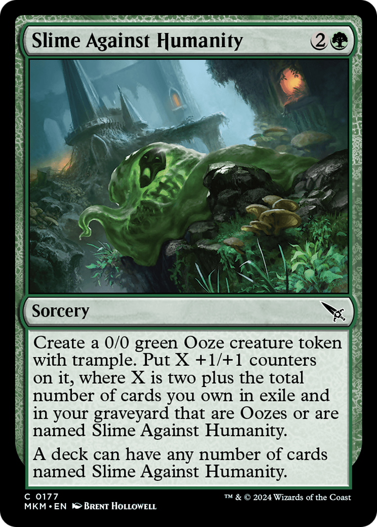 Slime Against Humanity (MKM-177) - Murders at Karlov Manor Foil - Premium MTG Single from Wizards of the Coast - Just $1.22! Shop now at Game Crave Tournament Store