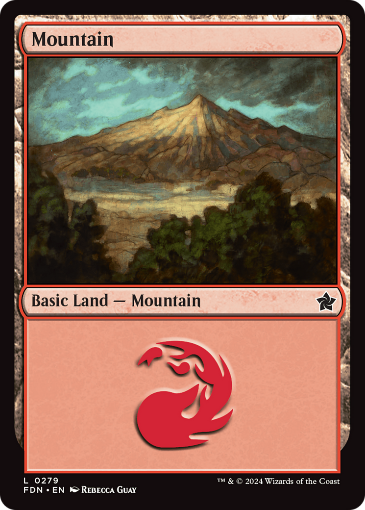 Mountain (FDN-279) - Foundations - Premium MTG Single from Wizards of the Coast - Just $0.25! Shop now at Game Crave Tournament Store