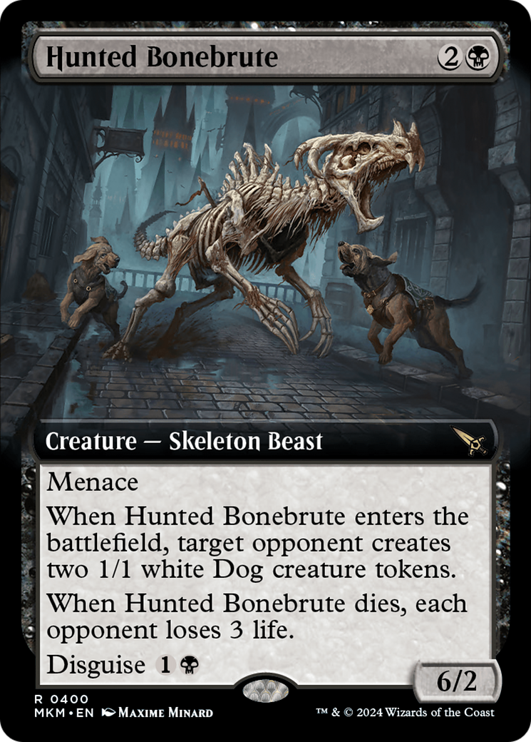 Hunted Bonebrute (MKM-400) - Murders at Karlov Manor: (Extended Art) - Premium MTG Single from Wizards of the Coast - Just $0.25! Shop now at Game Crave Tournament Store