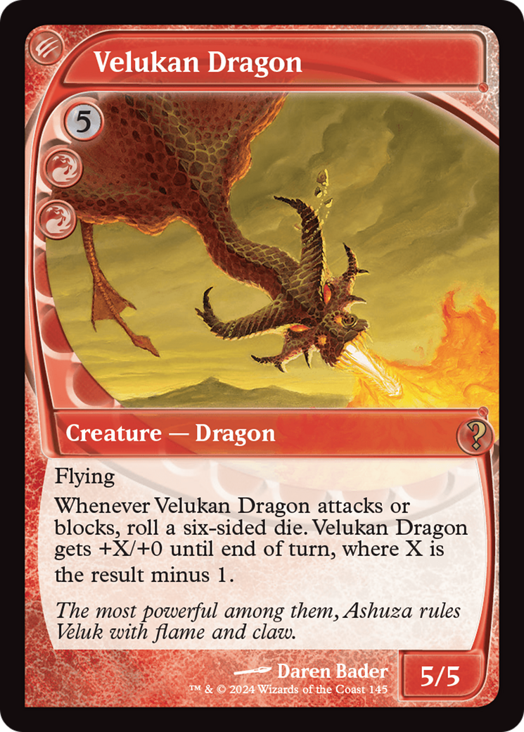 Velukan Dragon (MB2-145) - Mystery Booster 2 Foil - Premium MTG Single from Wizards of the Coast - Just $12.54! Shop now at Game Crave Tournament Store