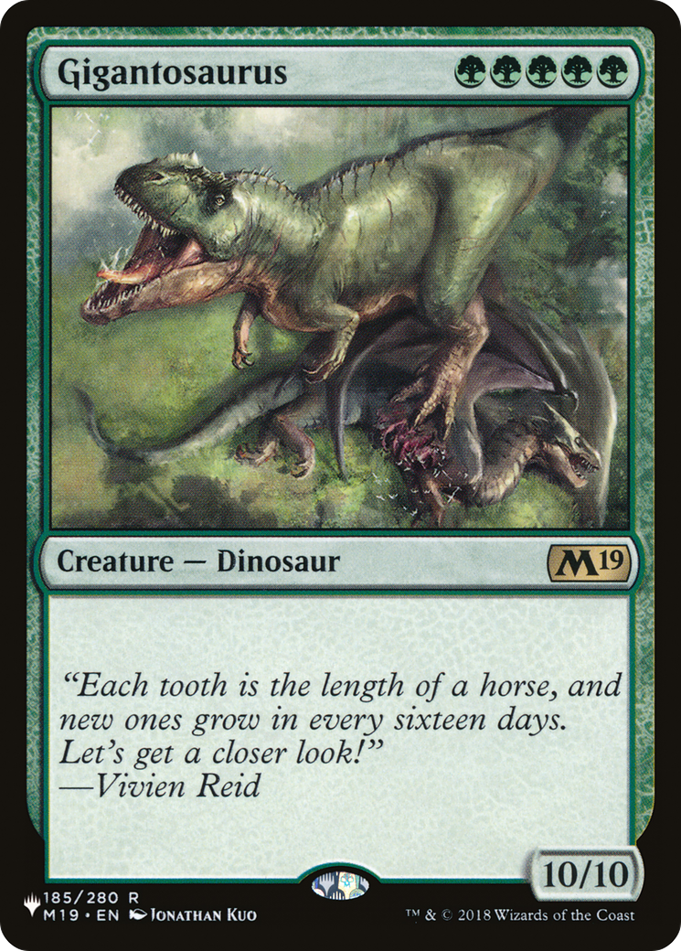 Gigantosaurus (PLIST-170) - The List