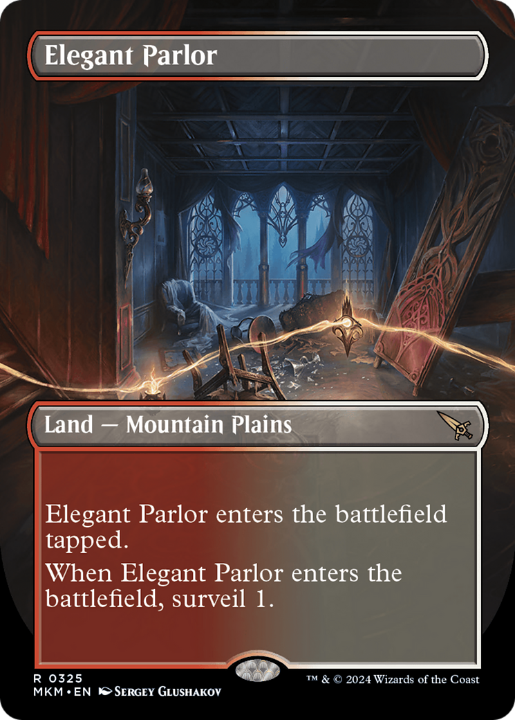 Elegant Parlor (MKM-325) - Murders at Karlov Manor (Borderless) Foil - Premium MTG Single from Wizards of the Coast - Just $19.21! Shop now at Game Crave Tournament Store