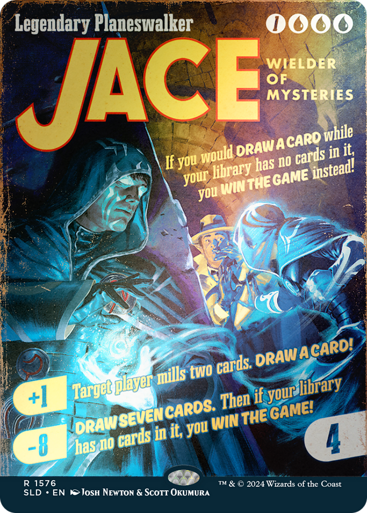 Jace, Wielder of Mysteries (SLD-1576★) - Secret Lair Drop (Borderless) Foil - Premium MTG Single from Wizards of the Coast - Just $21.48! Shop now at Game Crave Tournament Store