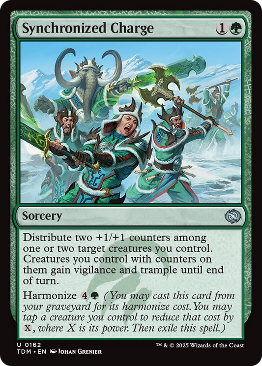 Synchronized Charge (TDM-162) - Tarkir: Dragonstorm Foil - Premium MTG Single from Wizards of the Coast - Just $0.08! Shop now at Game Crave Tournament Store