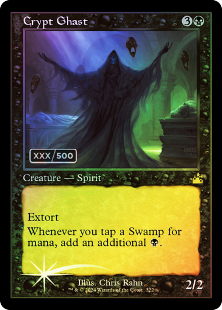 Crypt Ghast (RVR-322Z) - Ravnica Remastered Foil - Premium MTG Single from Wizards of the Coast - Just $149.02! Shop now at Game Crave Tournament Store