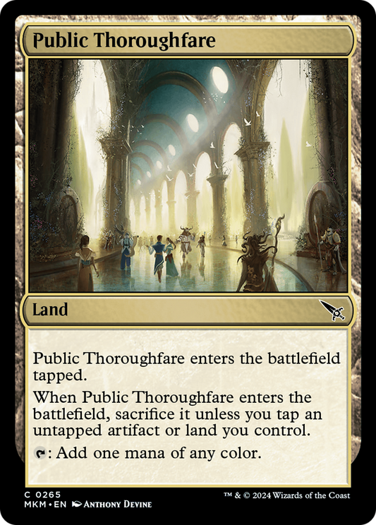 Public Thoroughfare (MKM-265) - Murders at Karlov Manor - Premium MTG Single from Wizards of the Coast - Just $0.25! Shop now at Game Crave Tournament Store