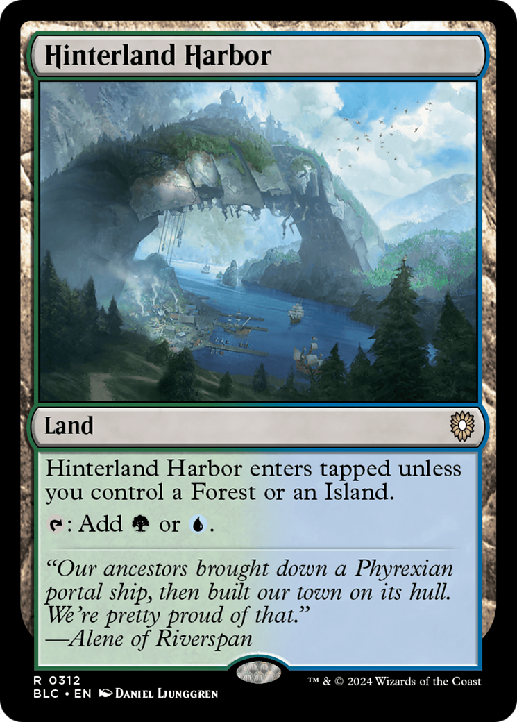 Hinterland Harbor (BLC-312) - Bloomburrow Commander - Premium MTG Single from Wizards of the Coast - Just $0.30! Shop now at Game Crave Tournament Store