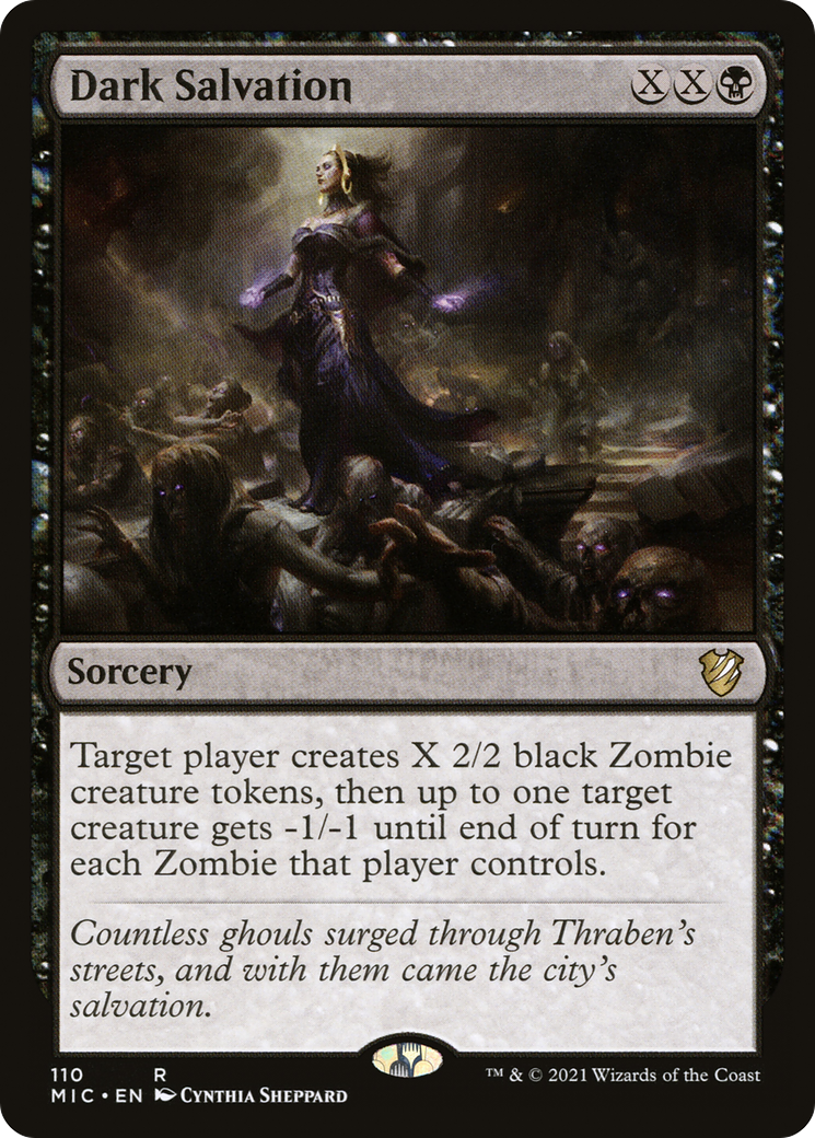 Dark Salvation (MIC-110) - Midnight Hunt Commander - Premium MTG Single from Wizards of the Coast - Just $0.37! Shop now at Game Crave Tournament Store