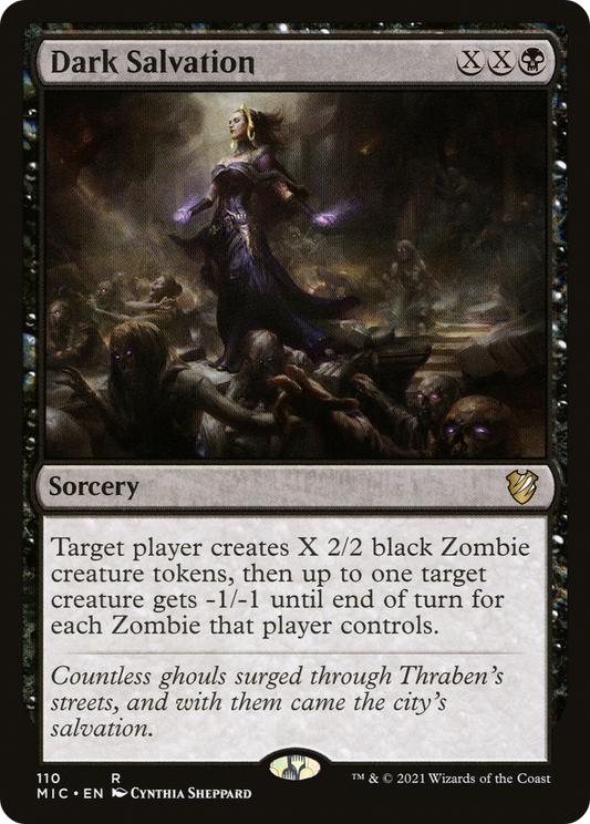 Dark Salvation (MIC-110) - Midnight Hunt Commander - Premium MTG Single from Wizards of the Coast - Just $0.37! Shop now at Game Crave Tournament Store