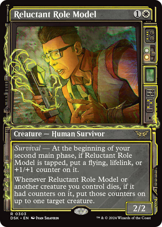 Reluctant Role Model (DSK-303) - Duskmourn: House of Horror: (Showcase) - Premium MTG Single from Wizards of the Coast - Just $0.36! Shop now at Game Crave Tournament Store