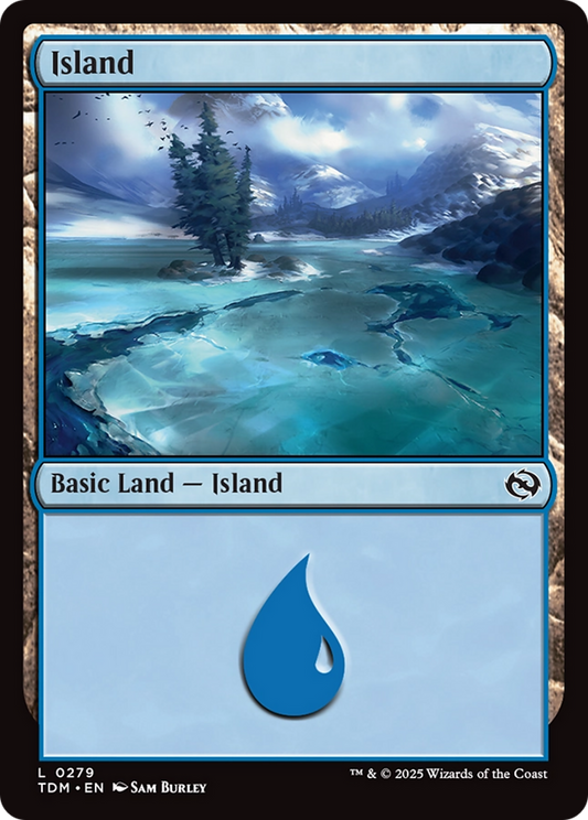 Island (0279) (TDM-279) - Tarkir: Dragonstorm Foil - Premium MTG Single from Wizards of the Coast - Just $0.08! Shop now at Game Crave Tournament Store