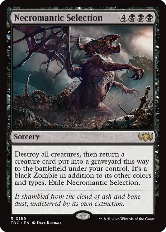 Necromantic Selection (TDC-189) - Tarkir: Dragonstorm Commander - Premium MTG Single from Wizards of the Coast - Just $0.08! Shop now at Game Crave Tournament Store