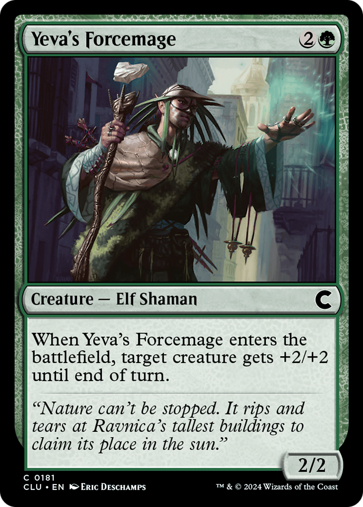 Yeva's Forcemage (CLU-181) - Ravnica: Clue Edition - Premium MTG Single from Wizards of the Coast - Just $0.25! Shop now at Game Crave Tournament Store