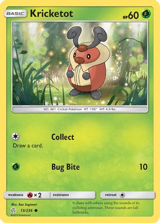 Kricketot 13/236 - SM  Cosmic Eclipse