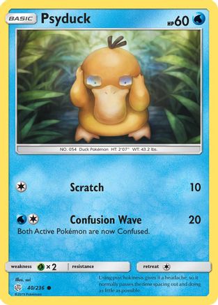 Psyduck 40/236 - SM  Cosmic Eclipse Reverse Holofoil