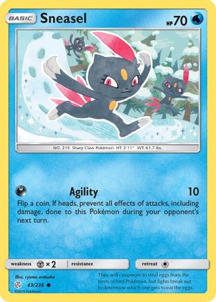 Sneasel 43/236 - SM  Cosmic Eclipse