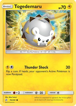 Togedemaru - 74/236 74/236 - SM  Cosmic Eclipse