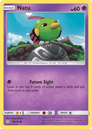 Natu 78/236 - SM  Cosmic Eclipse Reverse Holofoil