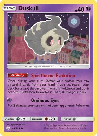 Duskull 83/236 - SM  Cosmic Eclipse