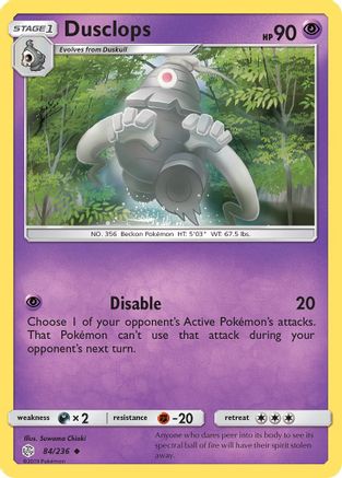 Dusclops 84/236 - SM  Cosmic Eclipse