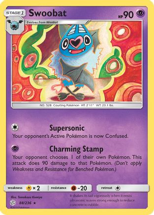 Swoobat 88/236 - SM  Cosmic Eclipse Reverse Holofoil