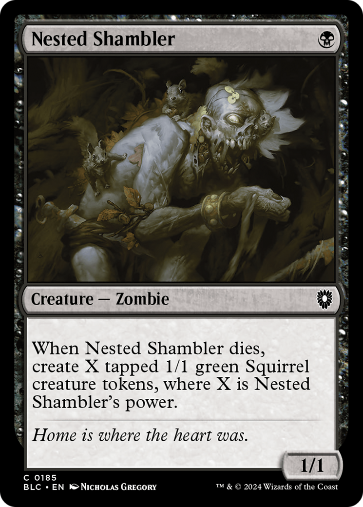 Nested Shambler (BLC-185) - Bloomburrow Commander - Premium MTG Single from Wizards of the Coast - Just $0.26! Shop now at Game Crave Tournament Store