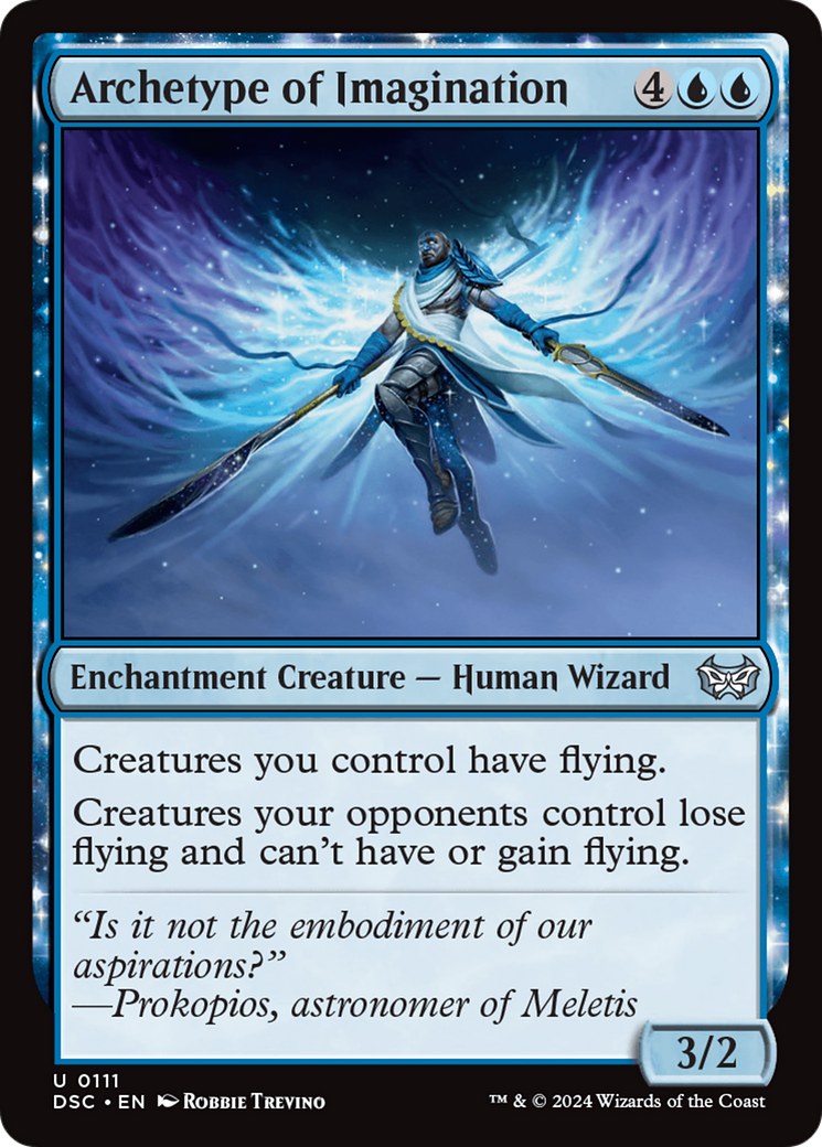 Archetype of Imagination (DSC-111) - Duskmourn: House of Horror Commander - Premium MTG Single from Wizards of the Coast - Just $0.41! Shop now at Game Crave Tournament Store