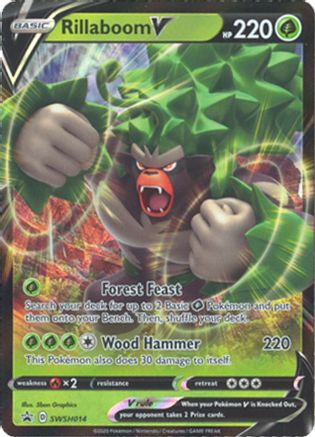 Rillaboom V SWSH014/307 - SWSH Black Star Promos Holofoil