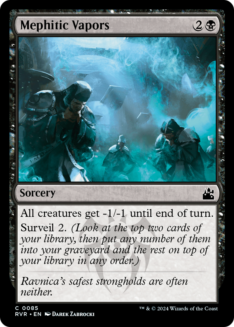 Mephitic Vapors (RVR-085) - Ravnica Remastered Foil - Premium MTG Single from Wizards of the Coast - Just $0.25! Shop now at Game Crave Tournament Store