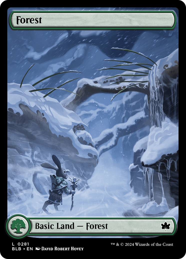 Forest (BLB-281) - Bloomburrow Foil - Premium MTG Single from Wizards of the Coast - Just $1.37! Shop now at Game Crave Tournament Store
