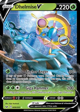 Dhelmise V 9/202 - Sword & Shield Holofoil