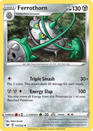 Ferrothorn 131/202 - Sword & Shield Reverse Holofoil