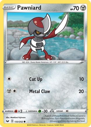 Pawniard 133/202 - Sword & Shield Reverse Holofoil