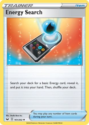 Energy Search 161/202 - Sword & Shield Reverse Holofoil