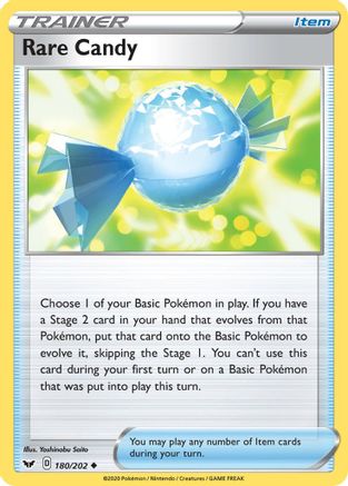 Rare Candy 180/202 - Sword & Shield Reverse Holofoil
