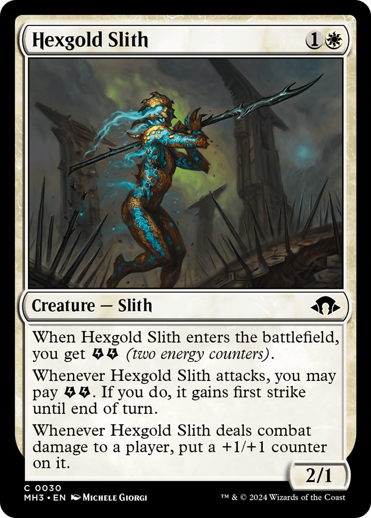 Hexgold Slith (MH3-030) - Modern Horizons 3 Foil - Premium MTG Single from Wizards of the Coast - Just $0.25! Shop now at Game Crave Tournament Store