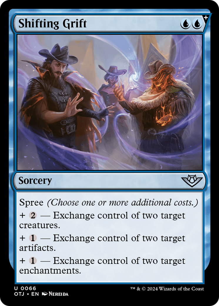 Shifting Grift (OTJ-066) - Outlaws of Thunder Junction Foil - Premium MTG Single from Wizards of the Coast - Just $0.25! Shop now at Game Crave Tournament Store
