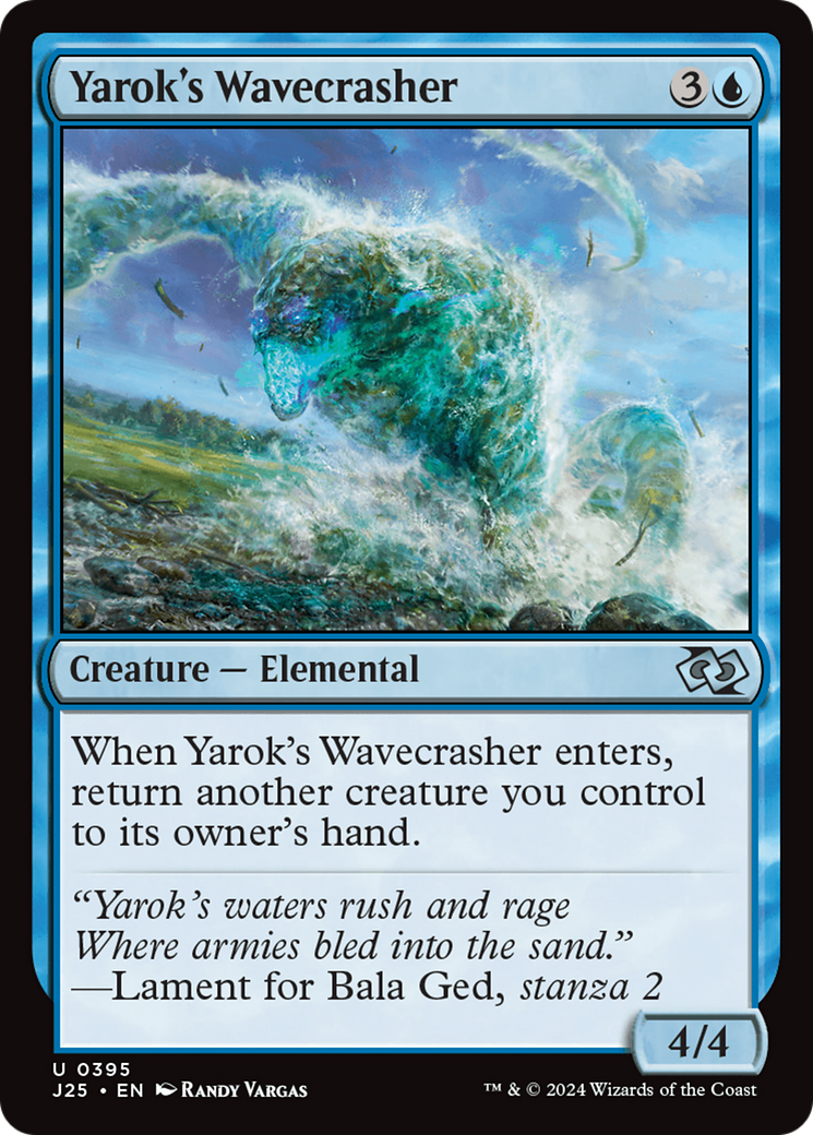 Yarok's Wavecrasher (J25-395) - Foundations Jumpstart - Premium MTG Single from Wizards of the Coast - Just $0.25! Shop now at Game Crave Tournament Store