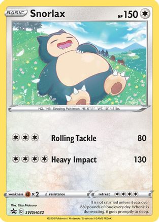 Snorlax SWSH032/307 - SWSH Black Star Promos Holofoil
