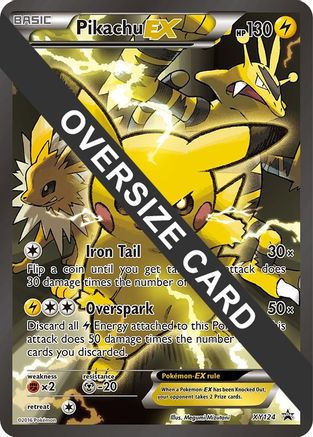 Pikachu EX - XY124 XY124 - Jumbo Cards Holofoil