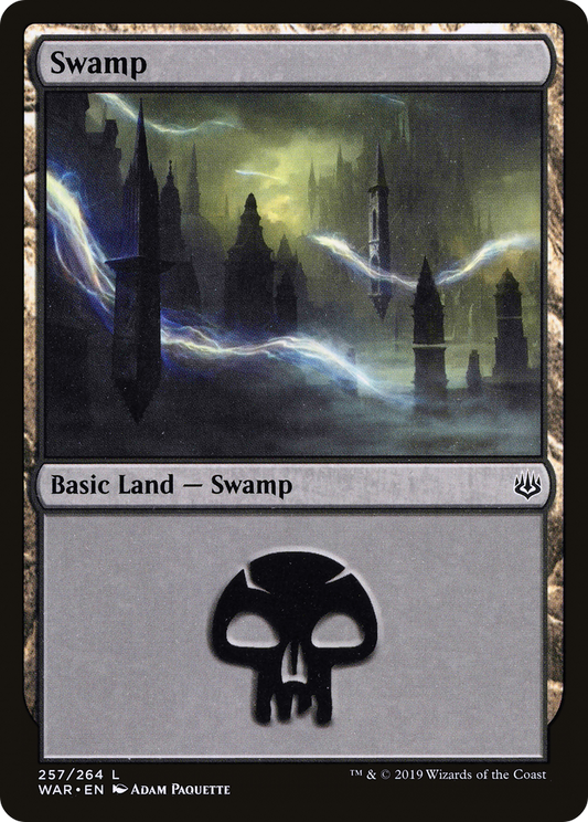 Swamp (WAR-257) - War of the Spark - Premium MTG Single from Wizards of the Coast - Just $0.25! Shop now at Game Crave Tournament Store