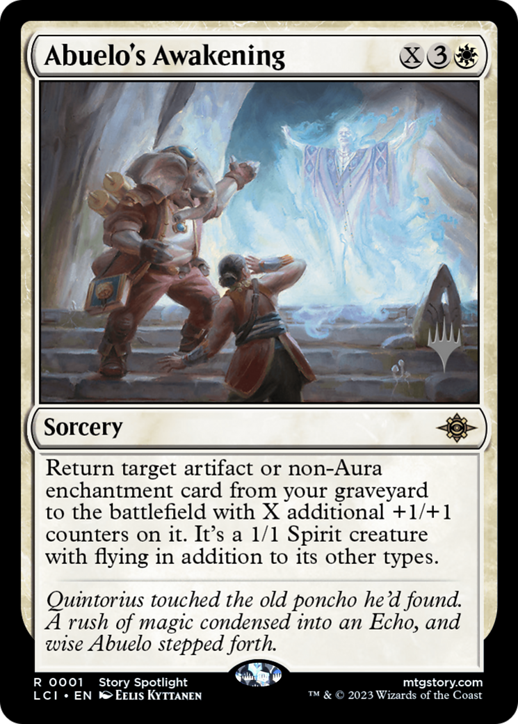 Abuelo's Awakening (PLCI-01P) - The Lost Caverns of Ixalan Promos - Premium MTG Single from Wizards of the Coast - Just $0.25! Shop now at Game Crave Tournament Store