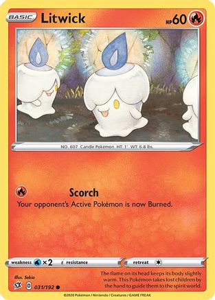 Litwick 31/192 - Rebel Clash Reverse Holofoil