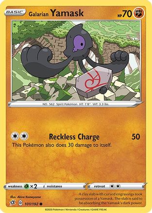 Galarian Yamask 101/192 - Rebel Clash Reverse Holofoil