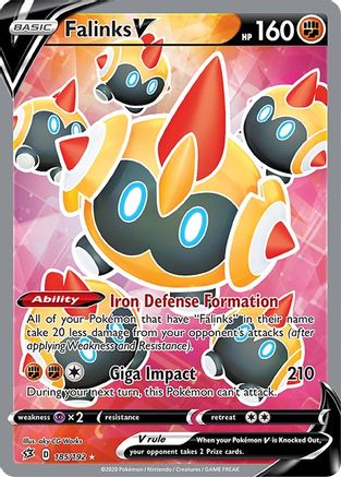 Falinks V 185/192 - Rebel Clash Holofoil