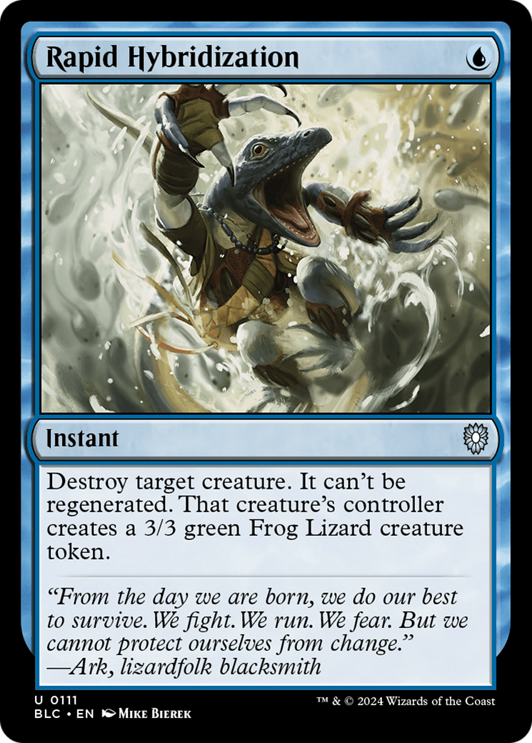 Rapid Hybridization (BLC-111) - Bloomburrow Commander - Premium MTG Single from Wizards of the Coast - Just $0.83! Shop now at Game Crave Tournament Store