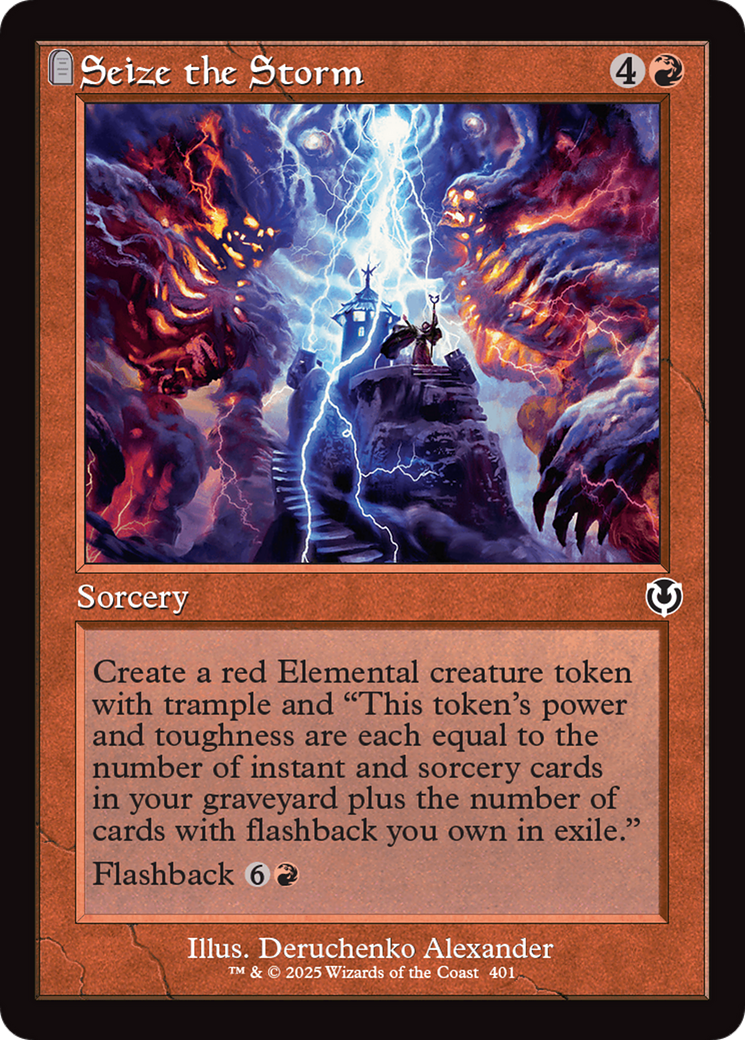 Seize the Storm (Retro Frame) (-401) - Innistrad Remastered - Premium MTG Single from Wizards of the Coast - Just $0.25! Shop now at Game Crave Tournament Store