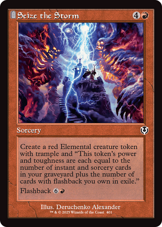 Seize the Storm (Retro Frame) (-401) - Innistrad Remastered - Premium MTG Single from Wizards of the Coast - Just $0.25! Shop now at Game Crave Tournament Store