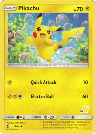 Pikachu (#55 Pikachu Stamped) 19 - Battle Academy