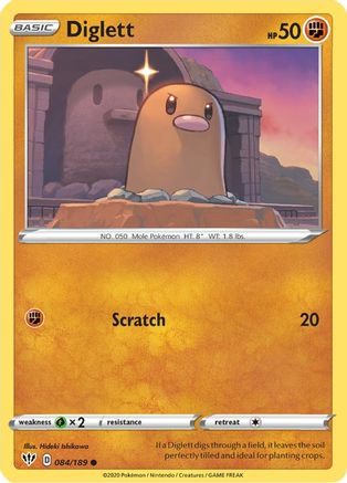 Diglett 84/189 - Darkness Ablaze